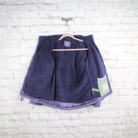 LL Bean Kids' Purple Polyester Downtek Quilted Down Cold Weather Jacket XL 18 - Picture 4 of 10